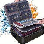 Lockable Fireproof Document Bag - Water-resistant Multi-layer Storage Case For Travel & Home Use