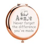 Myospark Musical Inspired Gift Orphan Theater Travel Makeup Mirror Musical Theatre Fans Gift Musical Merchandise An Dmirror