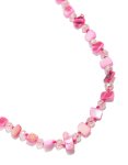 Hot Pink Genuine Shell & Beaded Necklace