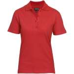 Ladies Michigan Golf Shirt Red