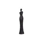 Figure Woman Line Pattern Resin Black