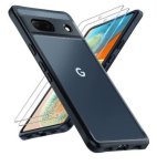 Google Pixel 7A Premium Slim Translucent Bumper Case Matte Black