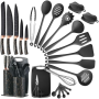 25 Piece Kitchen Utensils Set