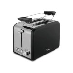 Midea 2 Slice Toaster With Toaster Rack - Black