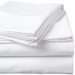 500 Thread Count Sateen Egyptian Cotton Flat SHEET - White - King 270 X 270CM