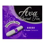 - Tampons Super 10'S Including Tin For Easy Storage & Travel