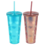 Tumbler With Straw 700ML Colour May Vary
