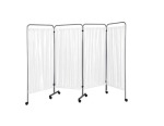 Mobile Bed Screen 4 Fold With Curtains BD744OE 74 4