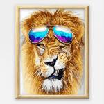 Adult Paint By Numbers With Frame - Winking Wildcat