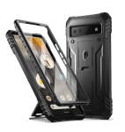 Google Pixel 6A Premium Full Body Rugged Revolution Series Case Black