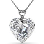 DESTINY Alloura Heart Necklace With Swarovski Crystals