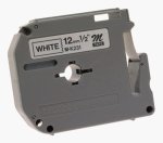 Brother MK231 Label Tape Non-laminated 12MM Black On White