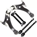 6PC K620333 K620334 ES80944 ES80945 Front Lower Control Arm Tie Rod End Kit For Toyota Highlander 2004 2005 2006 2007