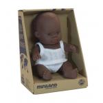Miniland African Baby Boy Doll - 21CM