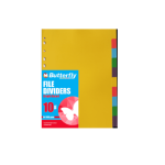 A4 Bright board Divider 10 Tab Butterfly