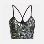 Reebok Women’s Id Train Printed Crop Bra Black