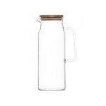 1.6 Litre Glass Jug With Wooden Lid