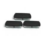 6 Piece 1.32LT Rectangular Set Black