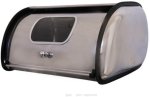 Stainless Steel Window Bread Bin Stainless Steel Bread Basket
