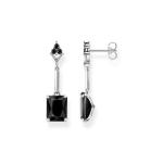 Earrings Black Stone