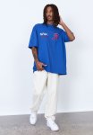 Oversized Nasa T Shirt - Lcn Nas Cobalt Nasa Flag