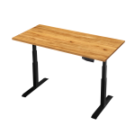Tekdesk V2.0 - Hardwood Top & Black Frame - Tekdesk V2.0 - 32MM Blackwood Top + Black Frame
