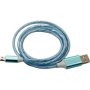 Larry& 39 S LED Auto Off Micro-usb Cable Blue