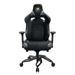 COUGAR Titan Pro V2 Fabric Gaming Chair - 4D Armrests - Black gold 160KG