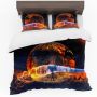 Fire Snow Globe Duvet Cover Set King