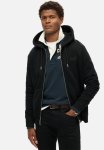 Essential Logo Zip Hoodie - Black