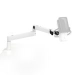 Elgato Wave MIC Arm Lp White - Premium Low Profile Microphone Arm With Cable Management Desk Clamp Versatile Mounting And Fully