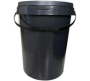 25 L Plastic Bucket Black