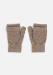 Textured Knit Fingerless Mittens