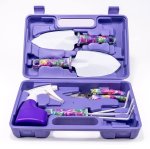 XF0901 Gardening Hand Tools With Purple Floral