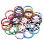 10PCS 30MM Big Round Circle Rings Connector Lobster Claps Ring For Diy Keychain Key Ring Making Jewelry Accessories