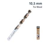 Alpen Timber Twist 10.5 Mm Wood Drill Bit Sleeved ALP6710105