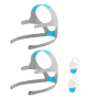 2 Packs Replacement Headgear Compatible With F20
