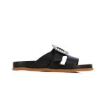 Sparkle Buckle Sandals -black