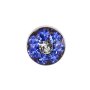 Stainless Steel Daisy April Crystal & Sapphire Sensitive