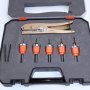 5pcs Woodworking Countersink Drill Bit Set With Bearing Adjustable Depth Hole Punch Pliers No Surface Scratch Sharp & Durable Efficient Drilling Perfect For Concealing