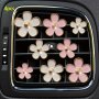 4PCS/SET Small Daisy Flower Design Car Air Outlet Perfume Decorative Clip Car Air Fresheners Clips Car Decoration Car Accessories For Women