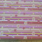 100% Tton PRINTED-39 Floral Stripes
