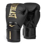 Everlast Elite 2 Boxing Gloves - Black & Gold - 12OZ
