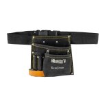 Tork Craft - Genuine Black Leather 5 Pocket Tool Belt