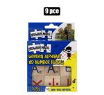 Edu Blocks Wooden Alphabet number 9PC
