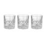 3 Pack - 210ML Glass Cut-crystal Style Whisky Tumbler - Transparent