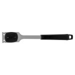 Stainless Steel Grill Brush With Black Handle And Scraper