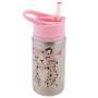 Stainless Steel Water Bottle With Flip Top Lid - Leopard