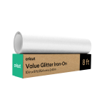 Cricut Value Glitter Iron-on 25.4 X 2.4M Silver