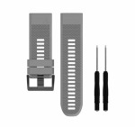 Kd Quick Fit Silicone Strap Garmin 26MM Fenix 3 5X 6X S m l Grey